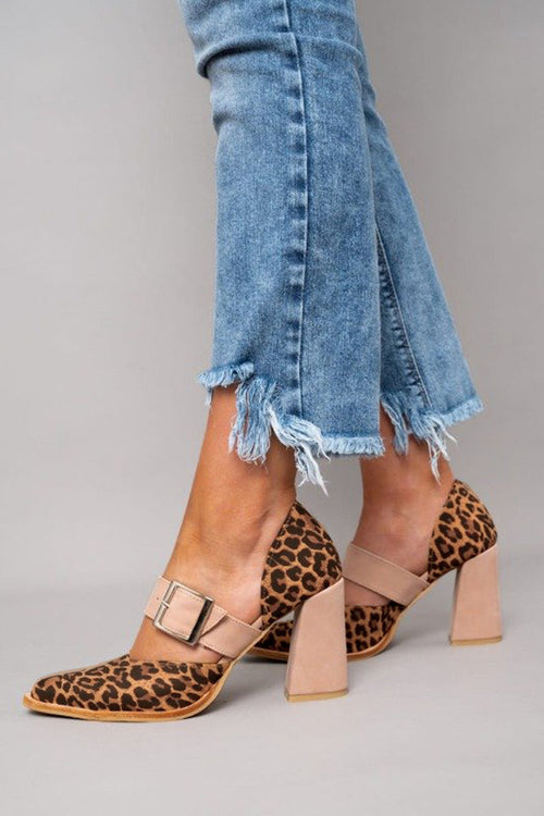Bianca | Sandalias de Piel Leopardo