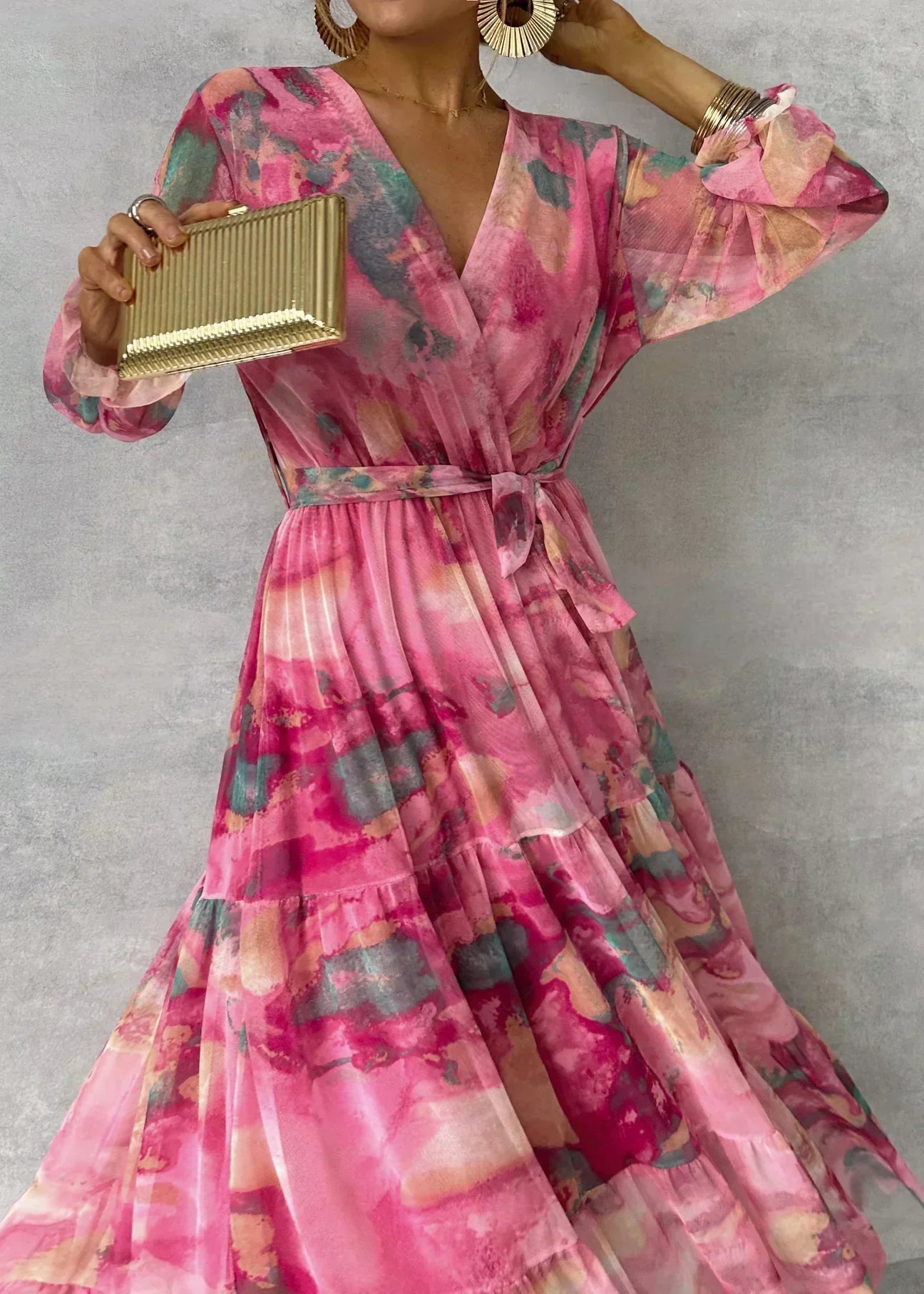 Felicity | Vestido Maxi Elegante de Flores