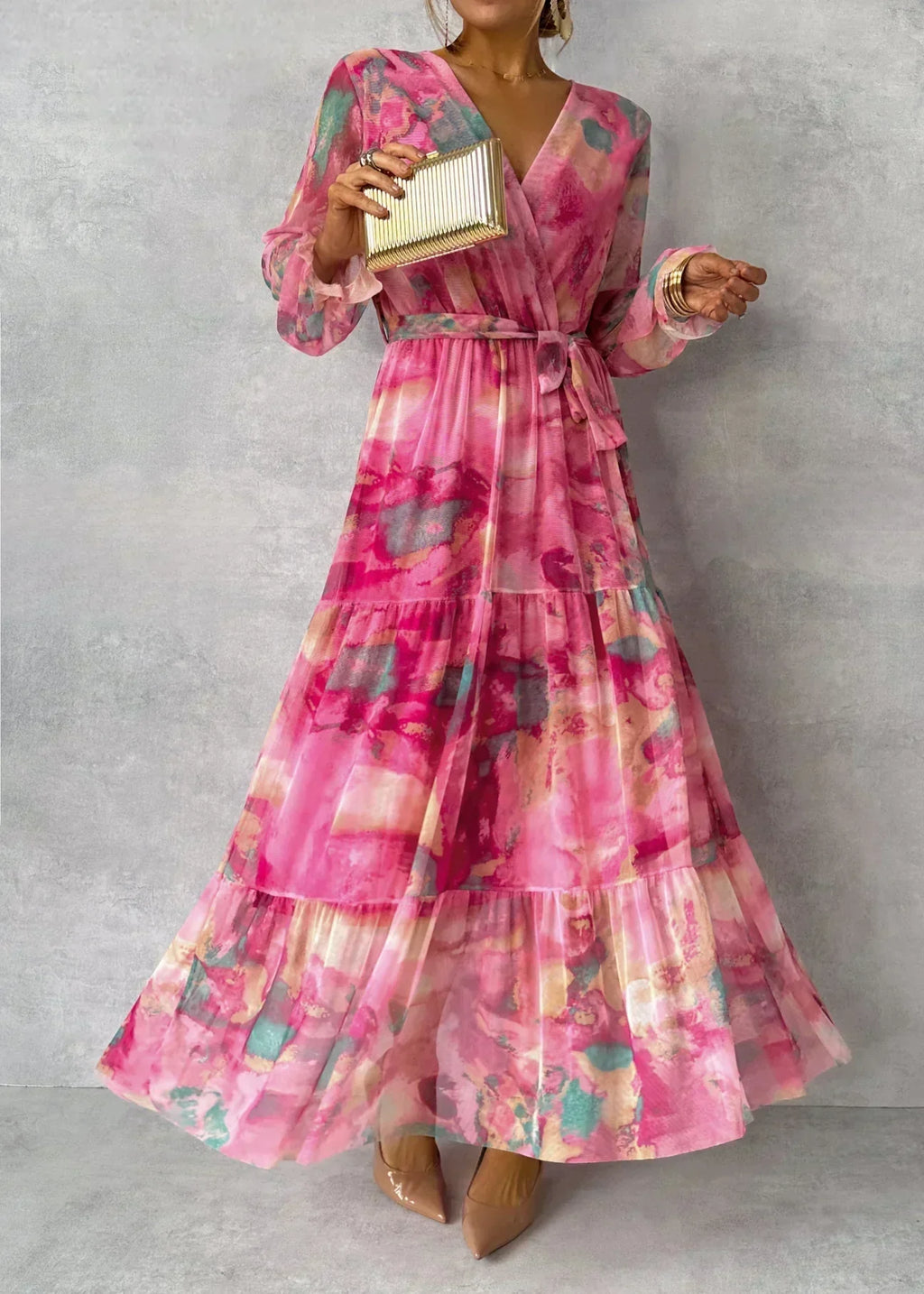 Felicity | Vestido Maxi Elegante de Flores