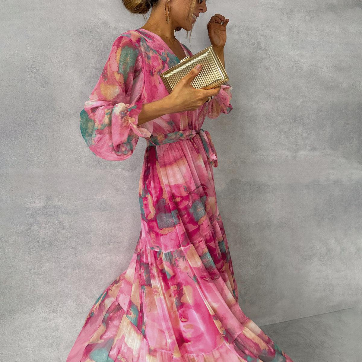 Felicity | Vestido Maxi Elegante de Flores
