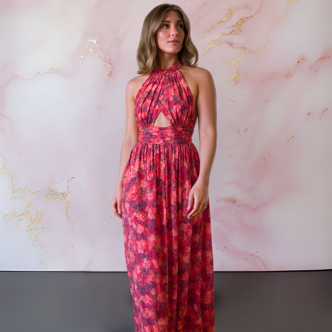 Vera | Elegante vestido con estampado floral