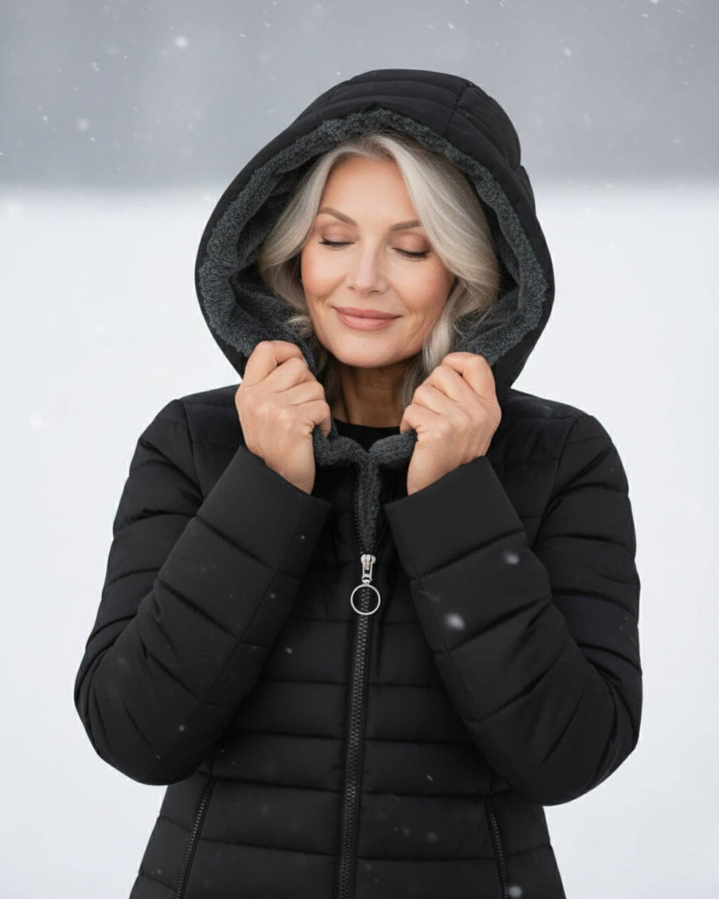 Clair | Abrigo tipo puffer con forro de polar
