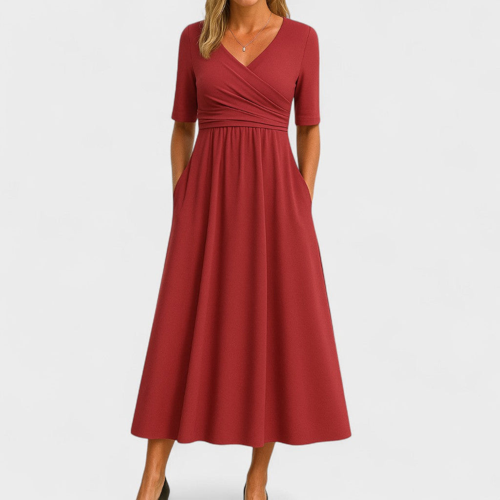 Joanna | Vestido midi elegante