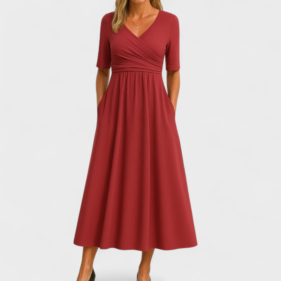 Joanna | Vestido midi elegante