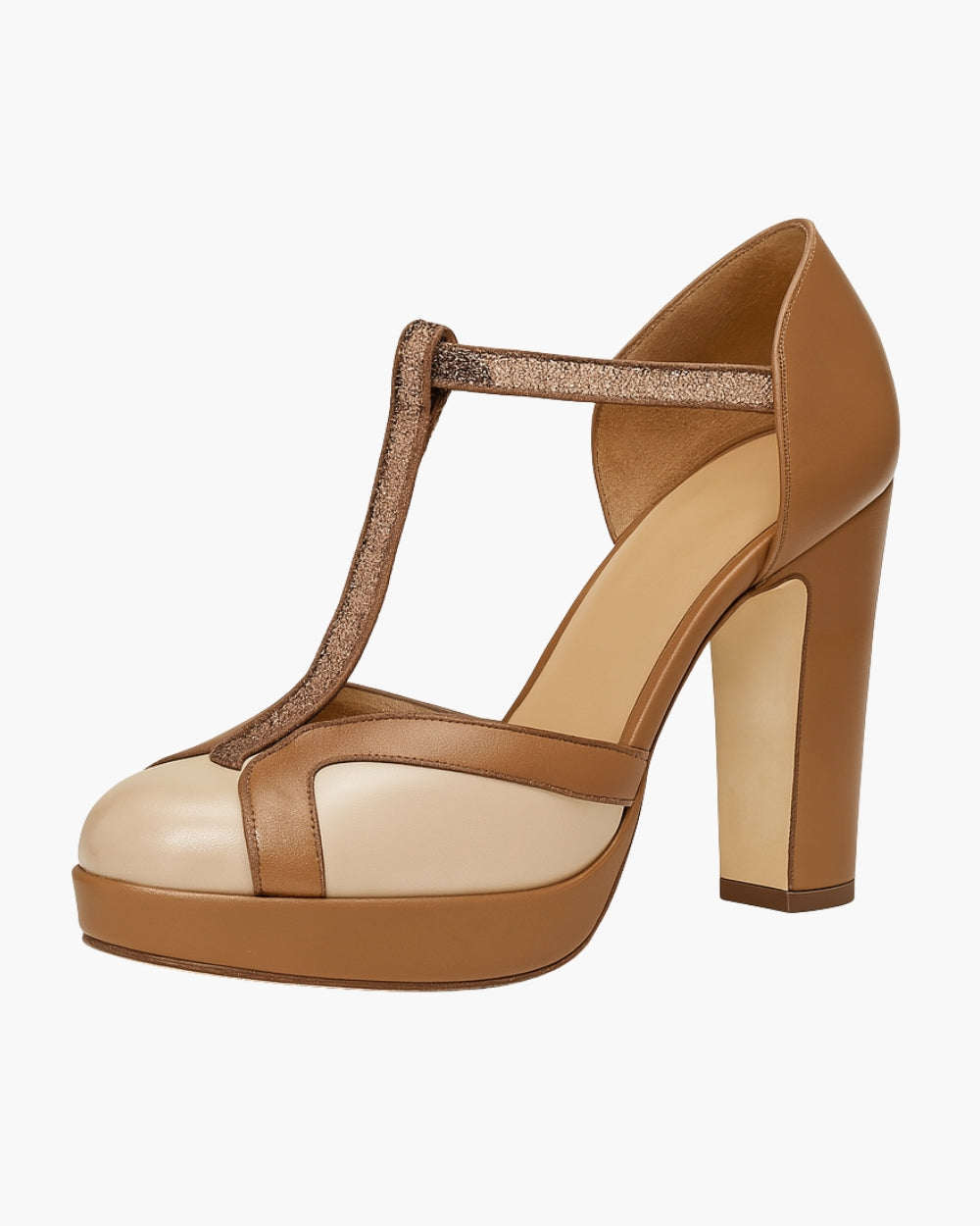 MOLENA | ZAPATOS DE TACÓN CON TIRA EN "T"