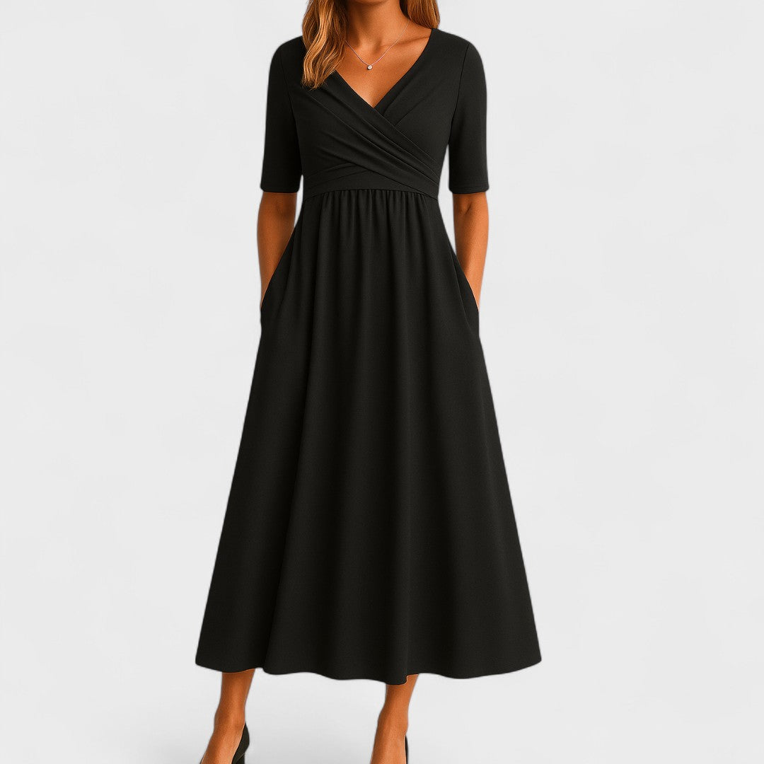 Joanna | Vestido midi elegante