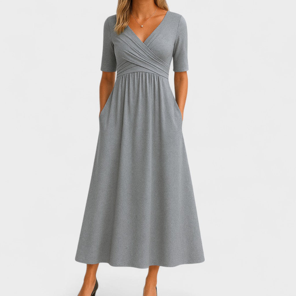 Joanna | Vestido midi elegante