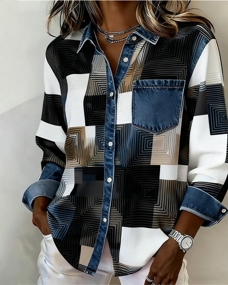 Anaïs-Claire | Sudadera con Cremallera y Estampado Casual