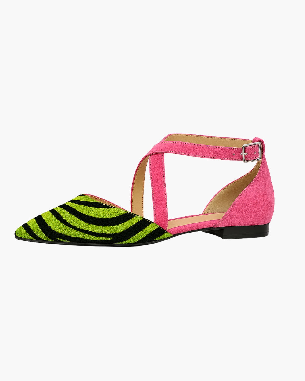 Asilia – Sandalias de Rayas con Punta