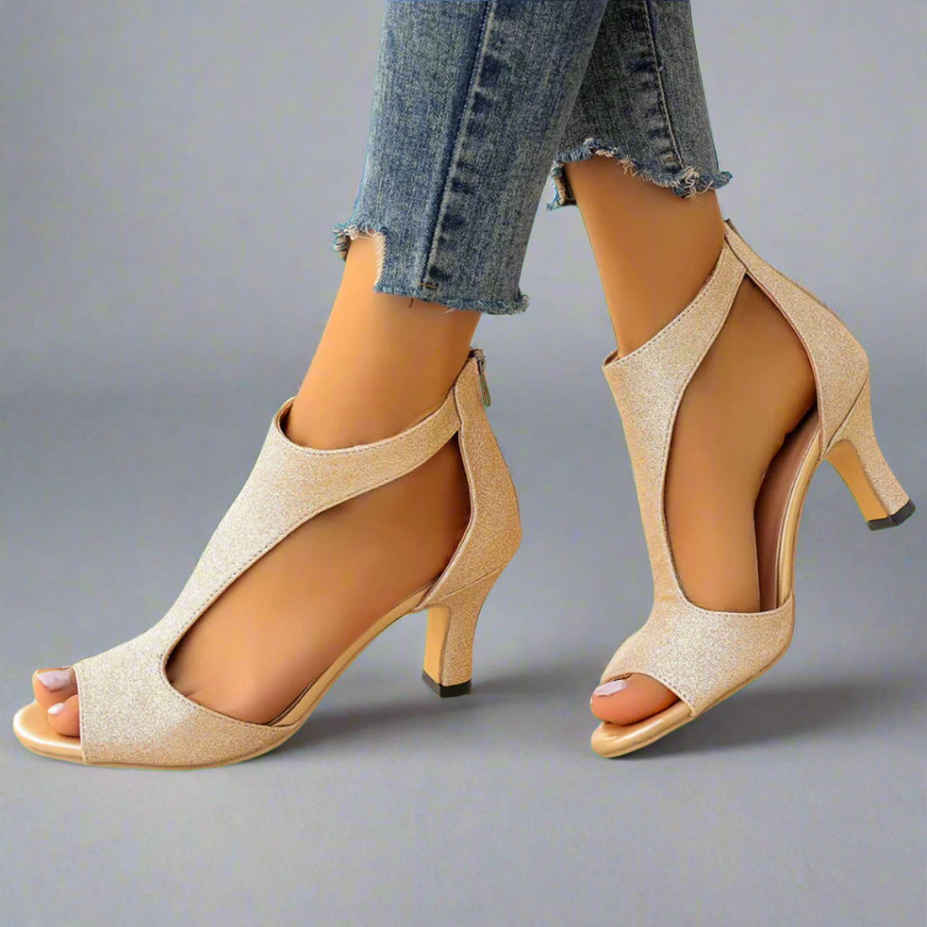Flora | Sandalias de tacón elegantes