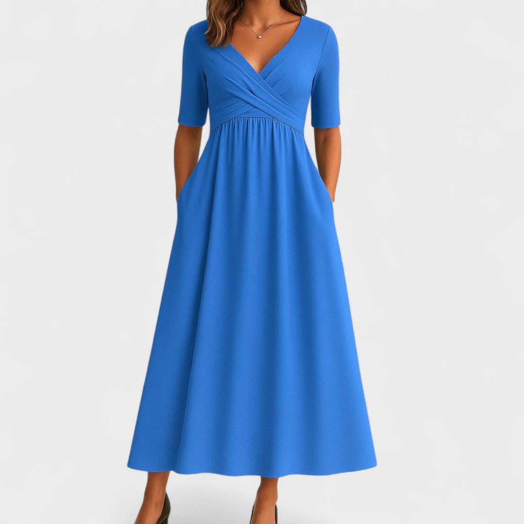 Joanna | Vestido midi elegante
