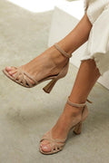 Serena | Sandalias Patchwork con Tacón Fino