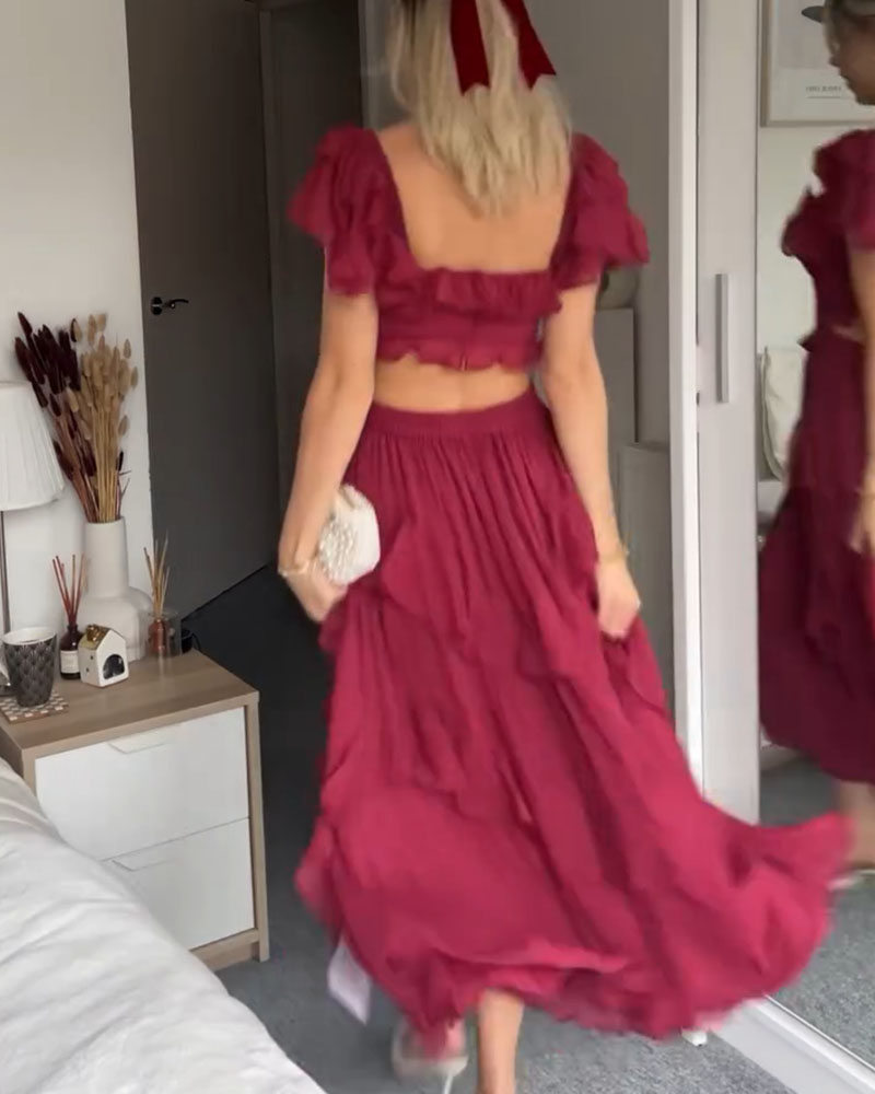 Quinlan | Vestido Elegante de Cintura Alta con Encaje