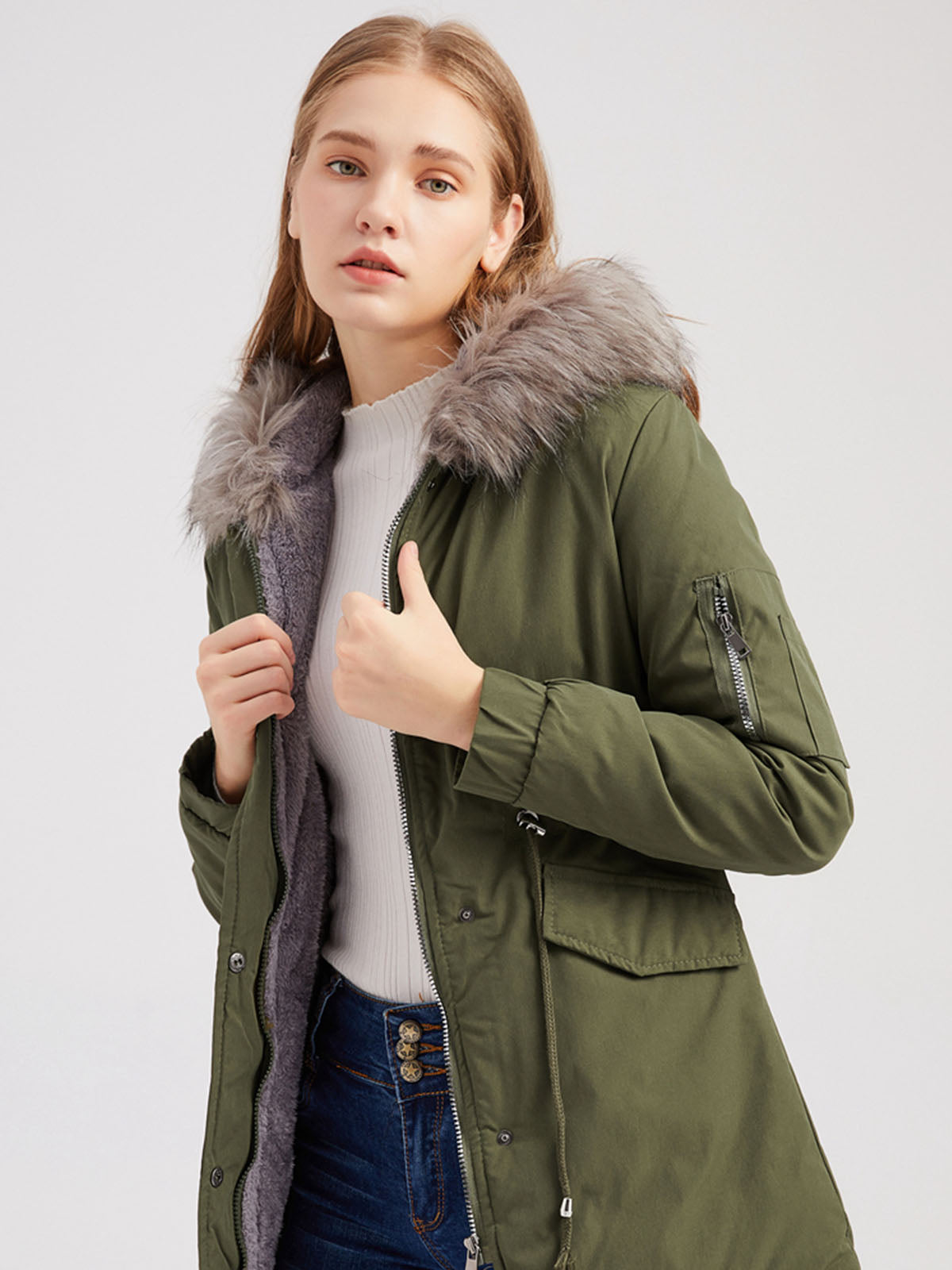 Arielle | Parka de invierno con suave forro de piel