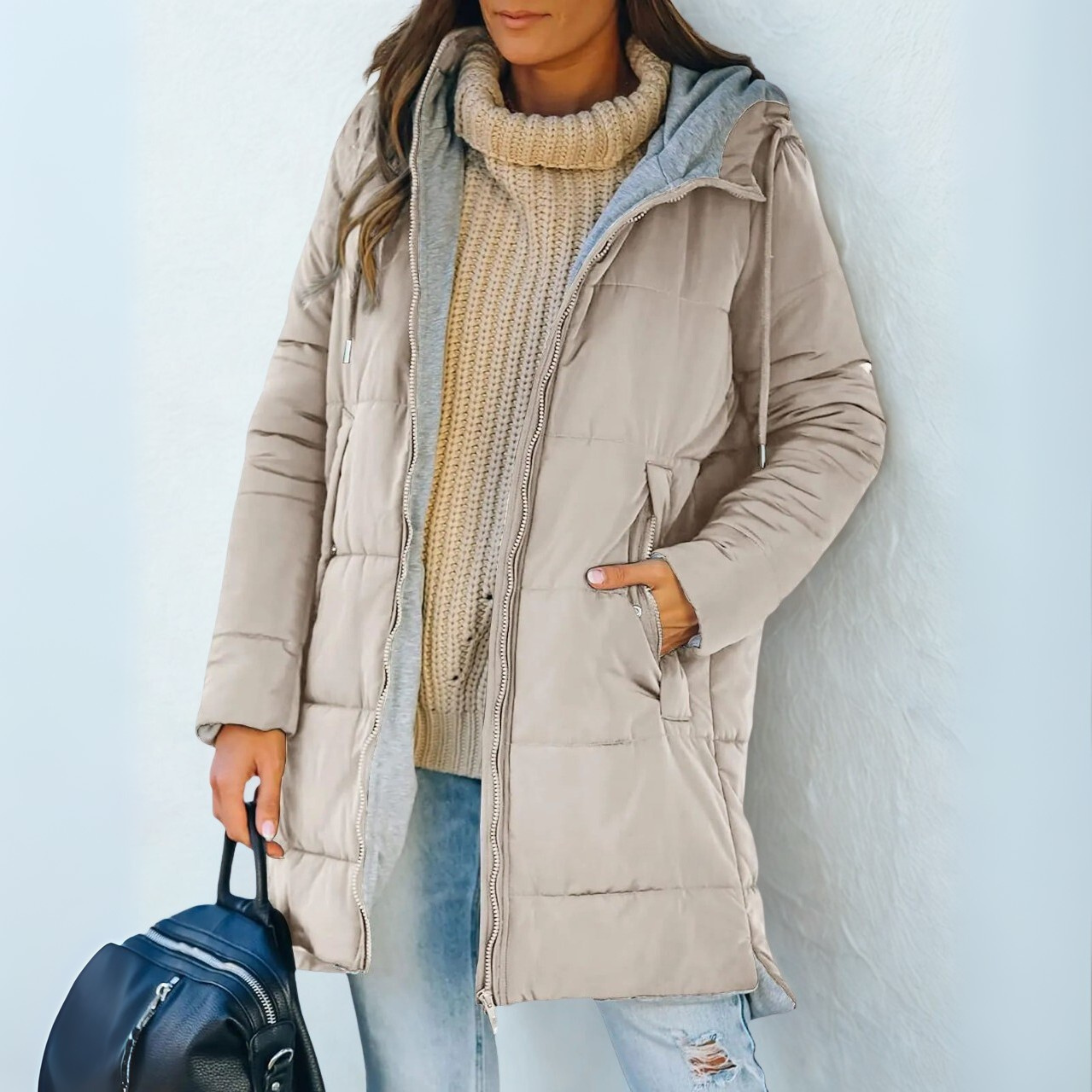 Marcelline | Chamarra de invierno ligera con capucha