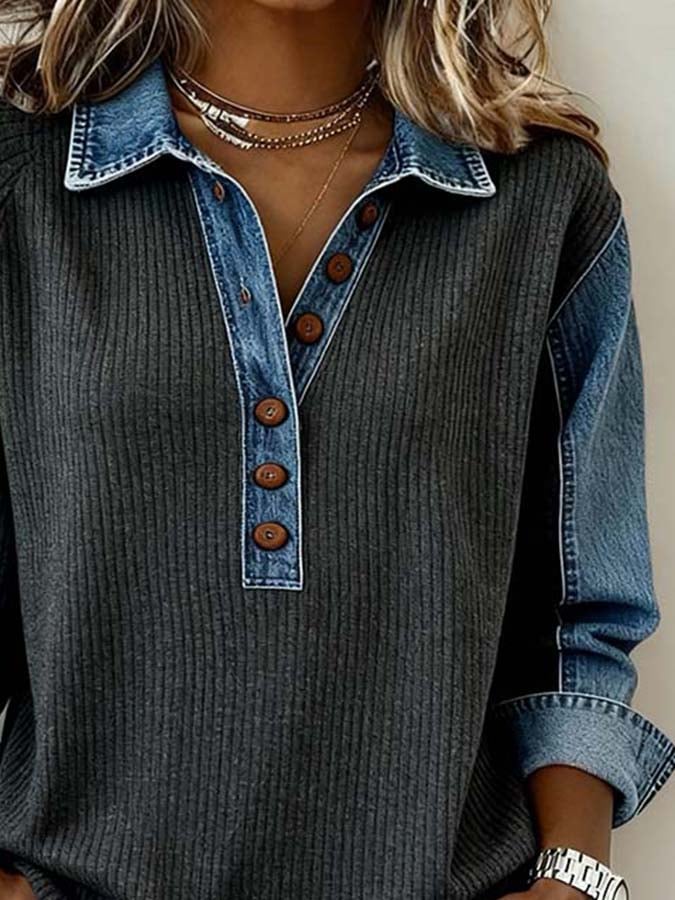 Amarante | Sudadera de mujer con mangas en contraste
