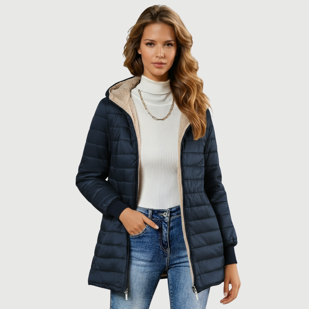 Camélia | Abrigo de invierno con forro de sherpa