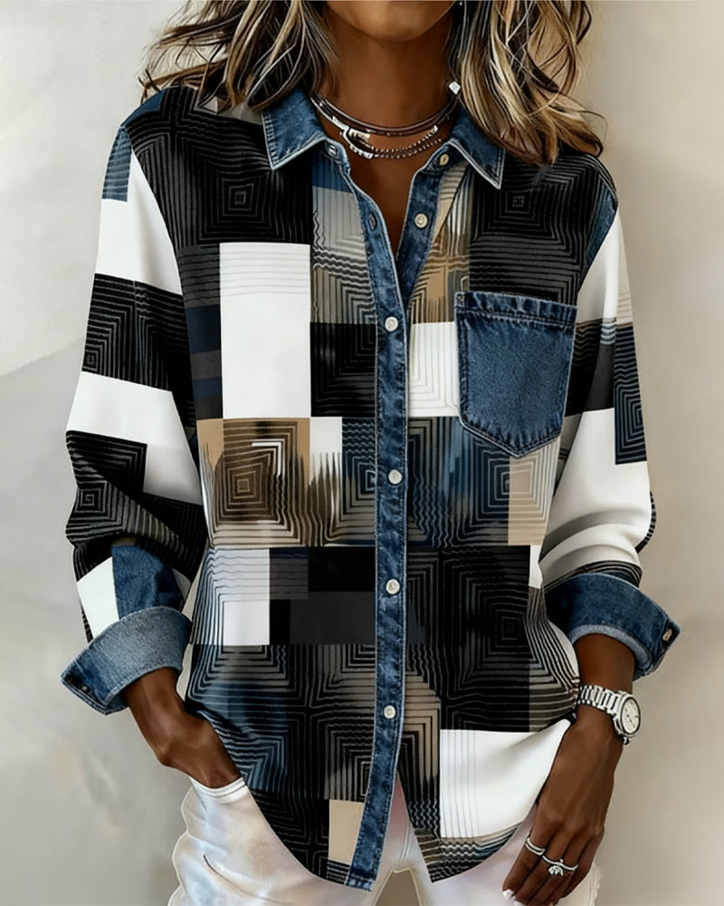 Anaïs-Claire | Sudadera con Cremallera y Estampado Casual