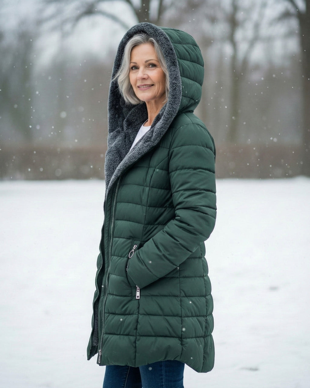Clair | Abrigo tipo puffer con forro de polar