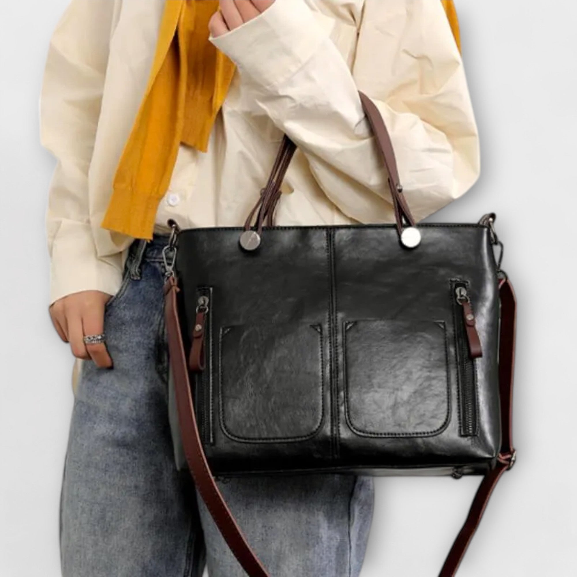 Serenya - Elegante Bolsa de Mano en Piel