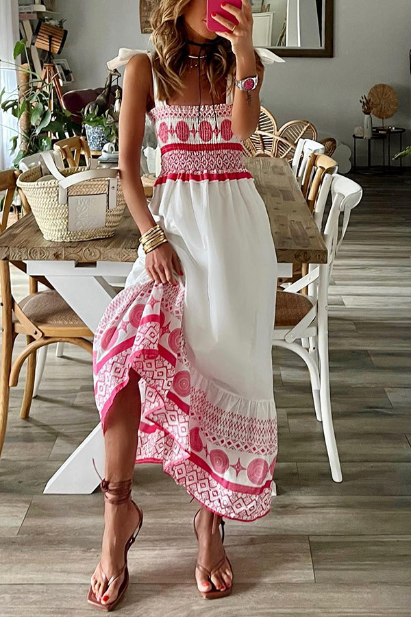 Addison | Vestido con Escote Cuadrado y Cordones