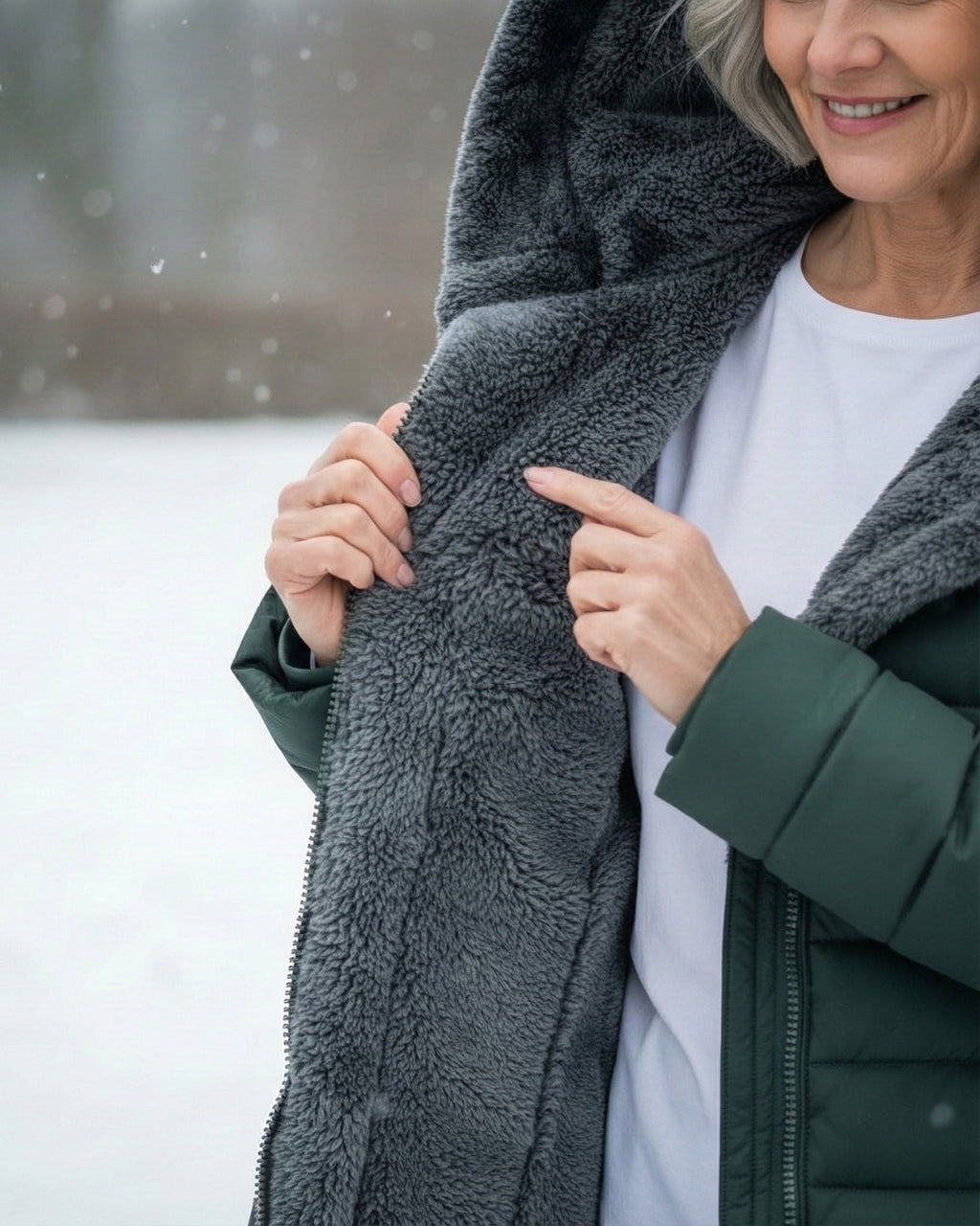 Clair | Abrigo tipo puffer con forro de polar