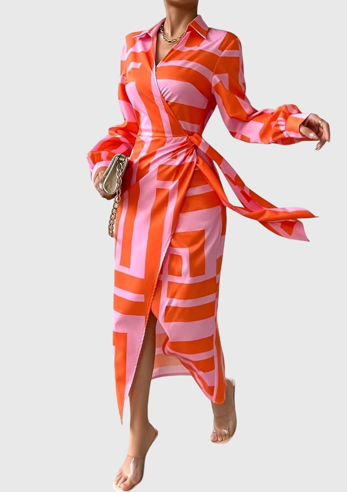 EVERLY | Elegante Vestido Estampado
