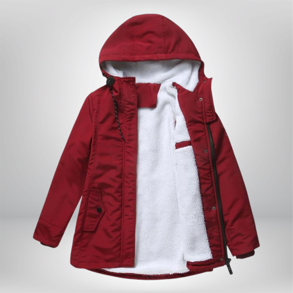 Colette | Abrigo de invierno capitonado y acogedor con capucha