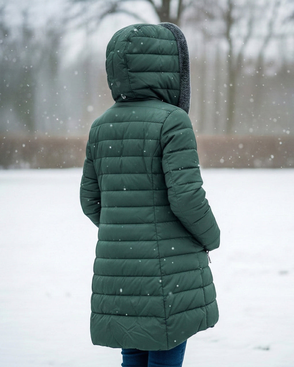 Clair | Abrigo tipo puffer con forro de polar