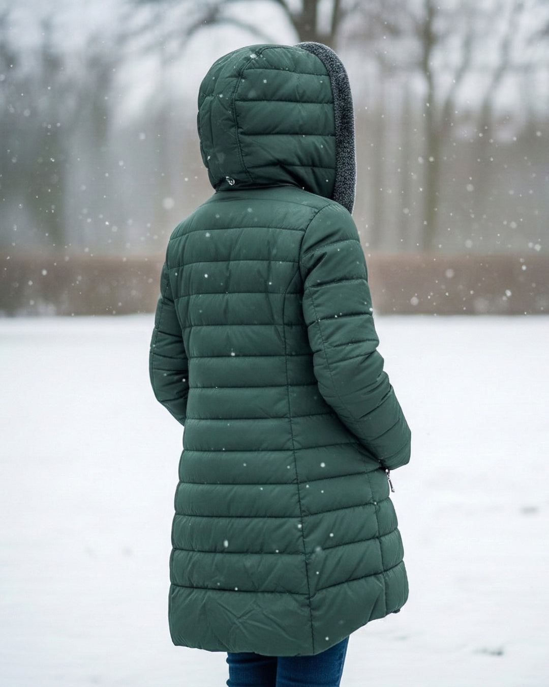 Clair | Abrigo tipo puffer con forro de polar