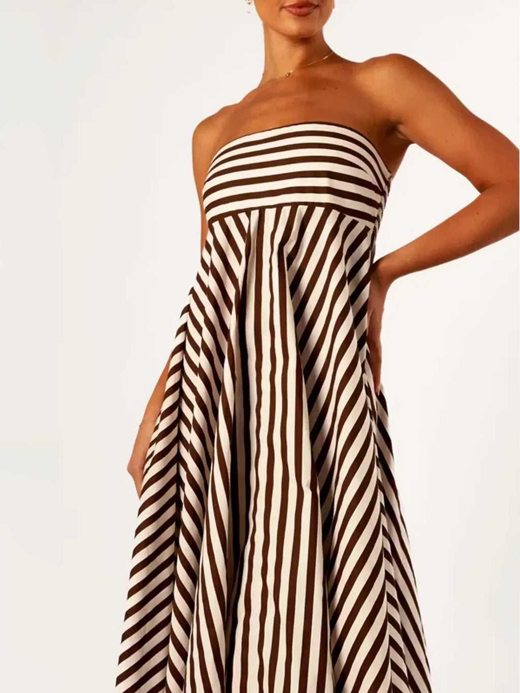 Damaris | Vestido Maxi Fruncido: Comodidad y Elegancia