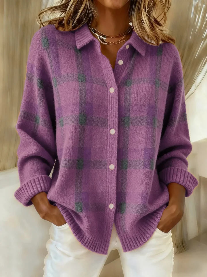 Clarisse | Jersey de cuadros retro