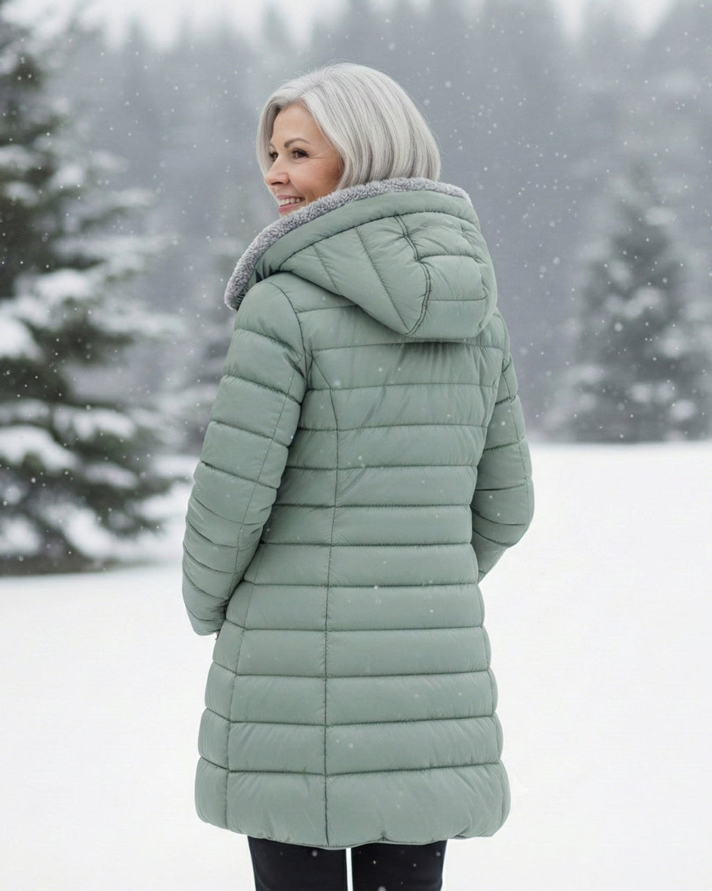 Clair | Abrigo tipo puffer con forro de polar
