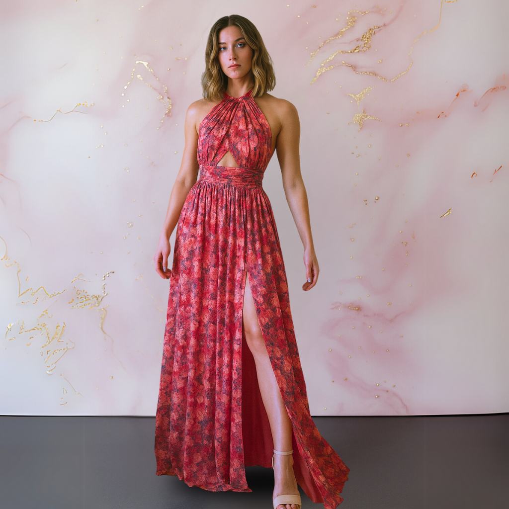 Vera | Elegante vestido con estampado floral