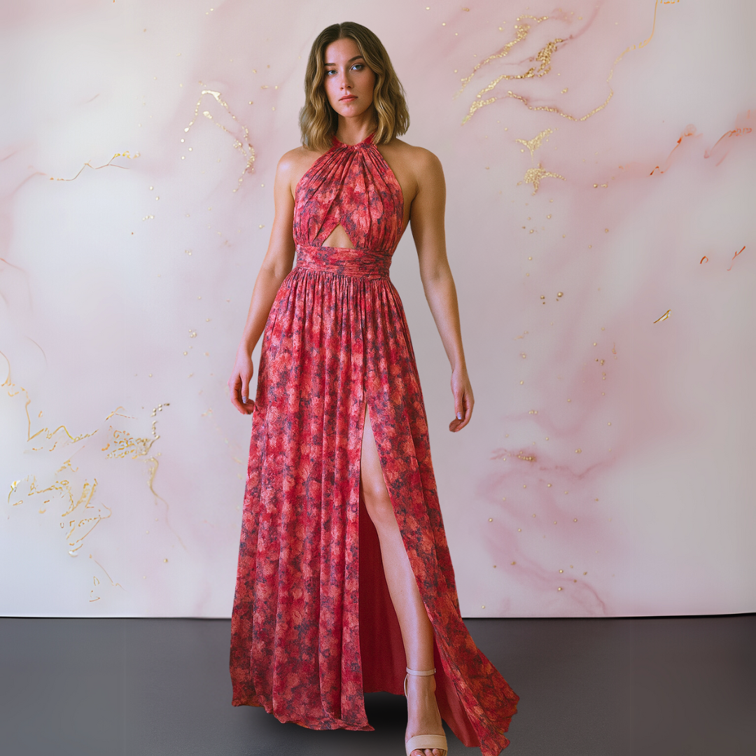 Vera | Elegante vestido con estampado floral