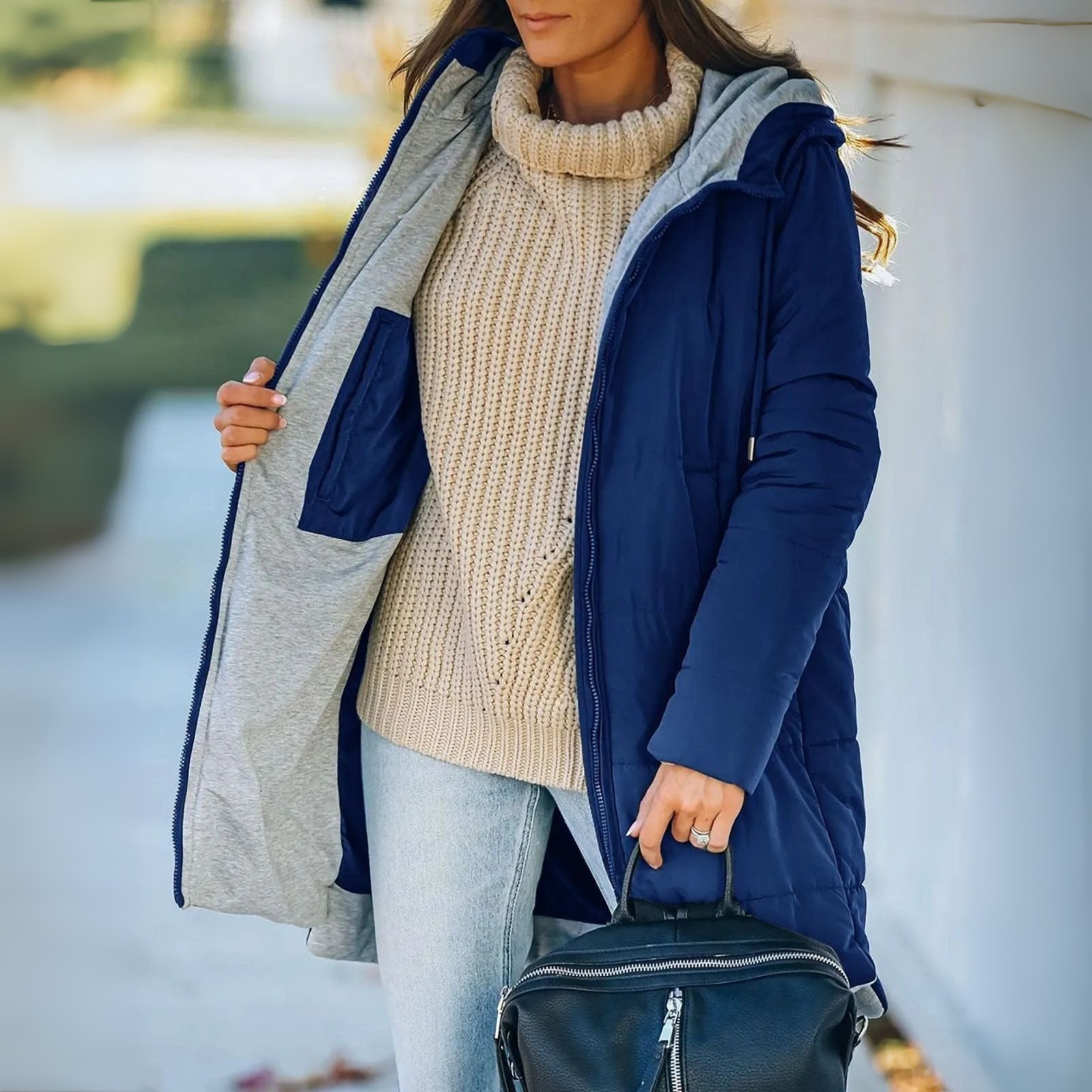Marcelline | Chamarra de invierno ligera con capucha