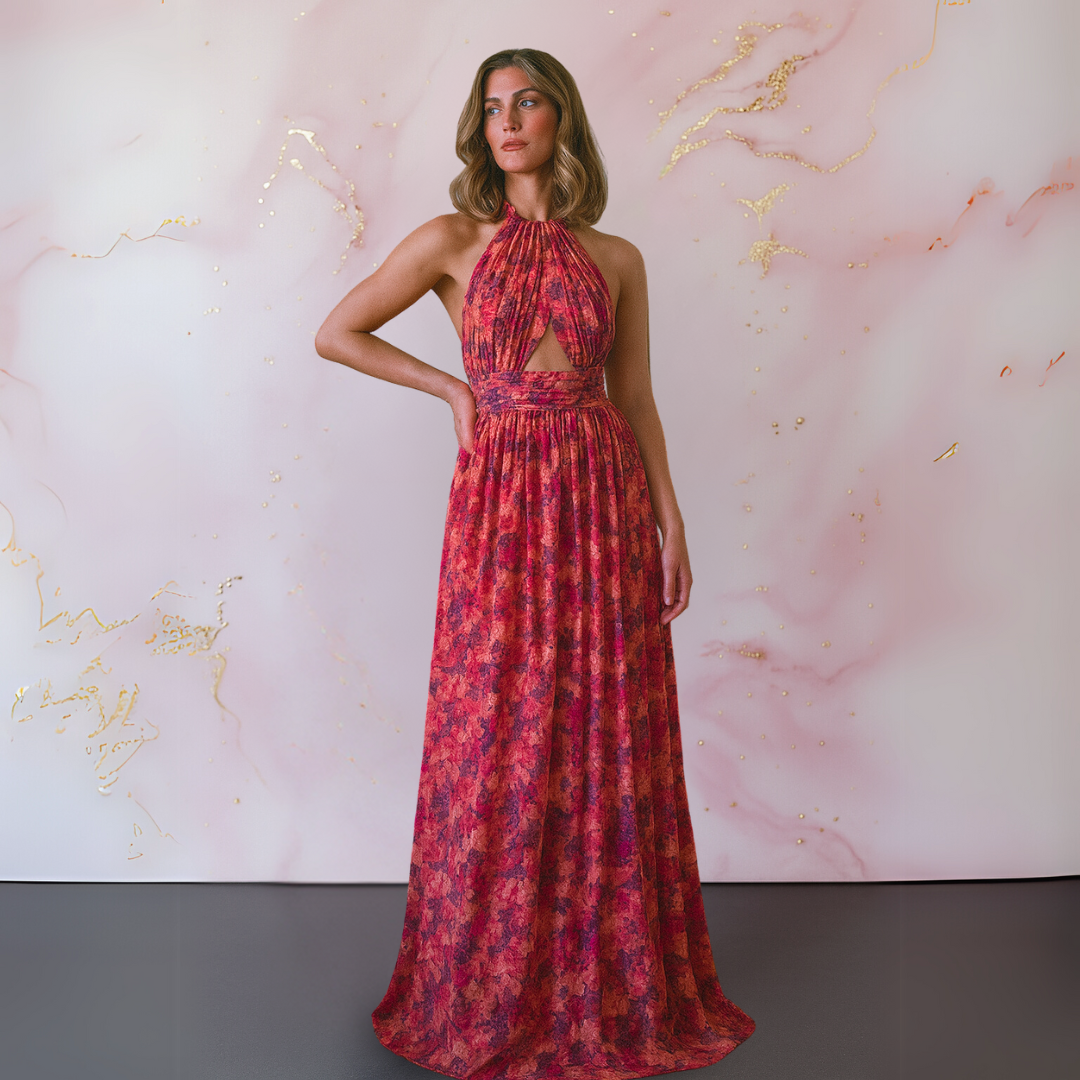 Vera | Elegante vestido con estampado floral