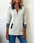 Capucine | Sudadera holgada con cuello y cierre de cremallera