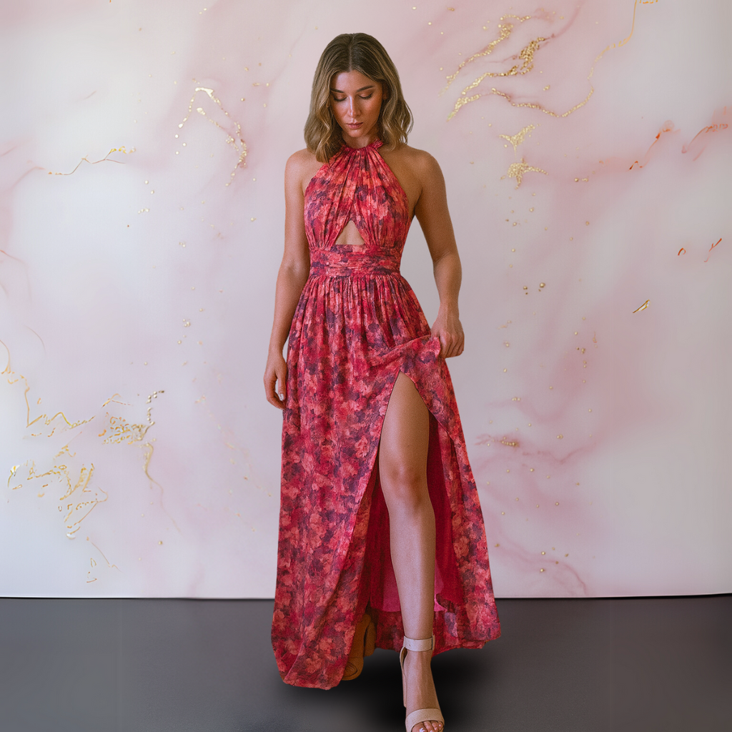 Vera | Elegante vestido con estampado floral