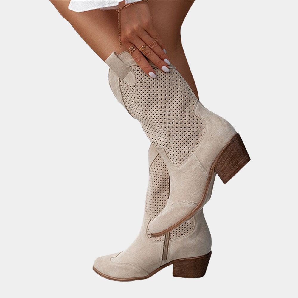Rosie | Botas de Piel Estilo Western