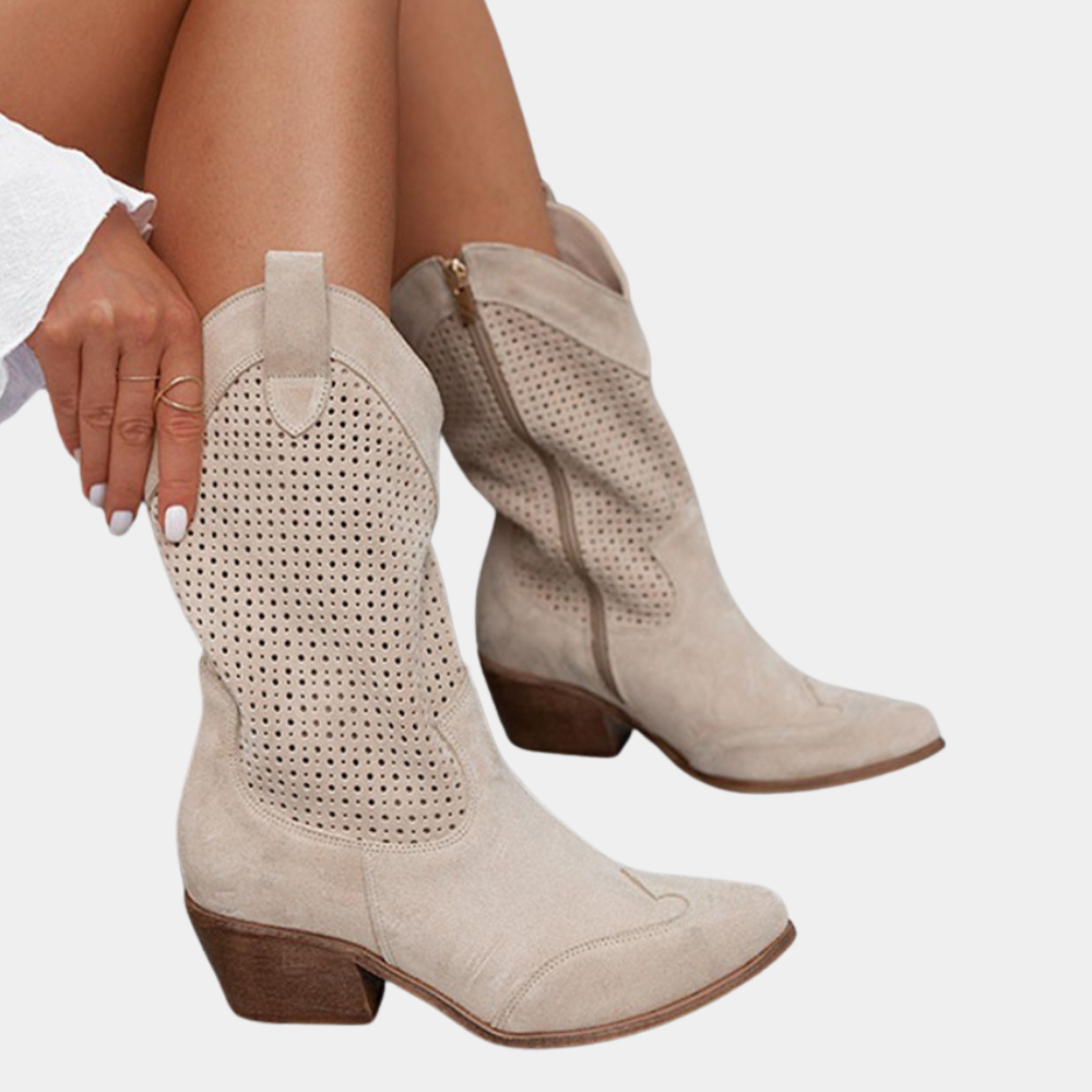 Rosie | Botas de Piel Estilo Western