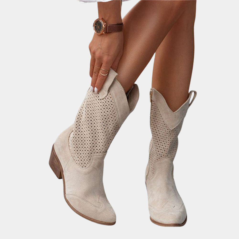 Rosie | Botas de Piel Estilo Western
