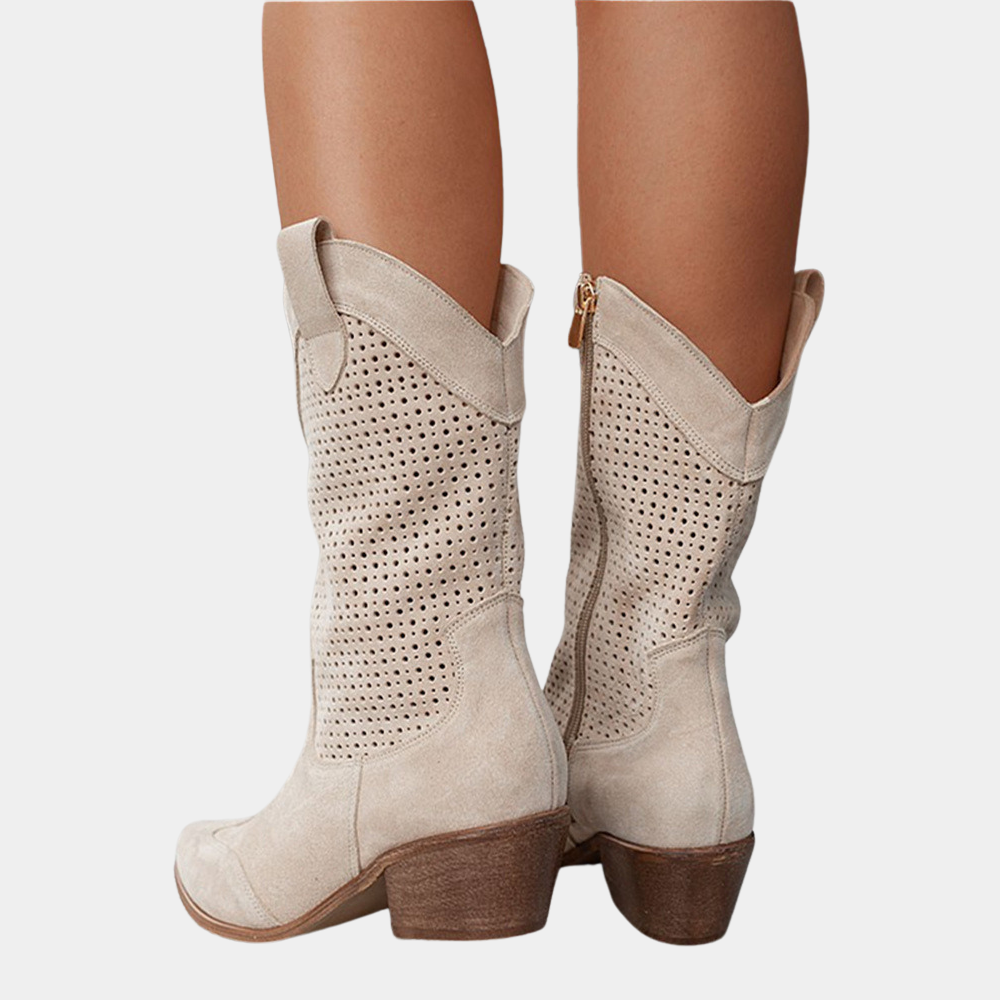 Rosie | Botas de Piel Estilo Western