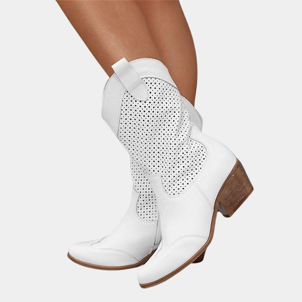 Rosie | Botas de Piel Estilo Western