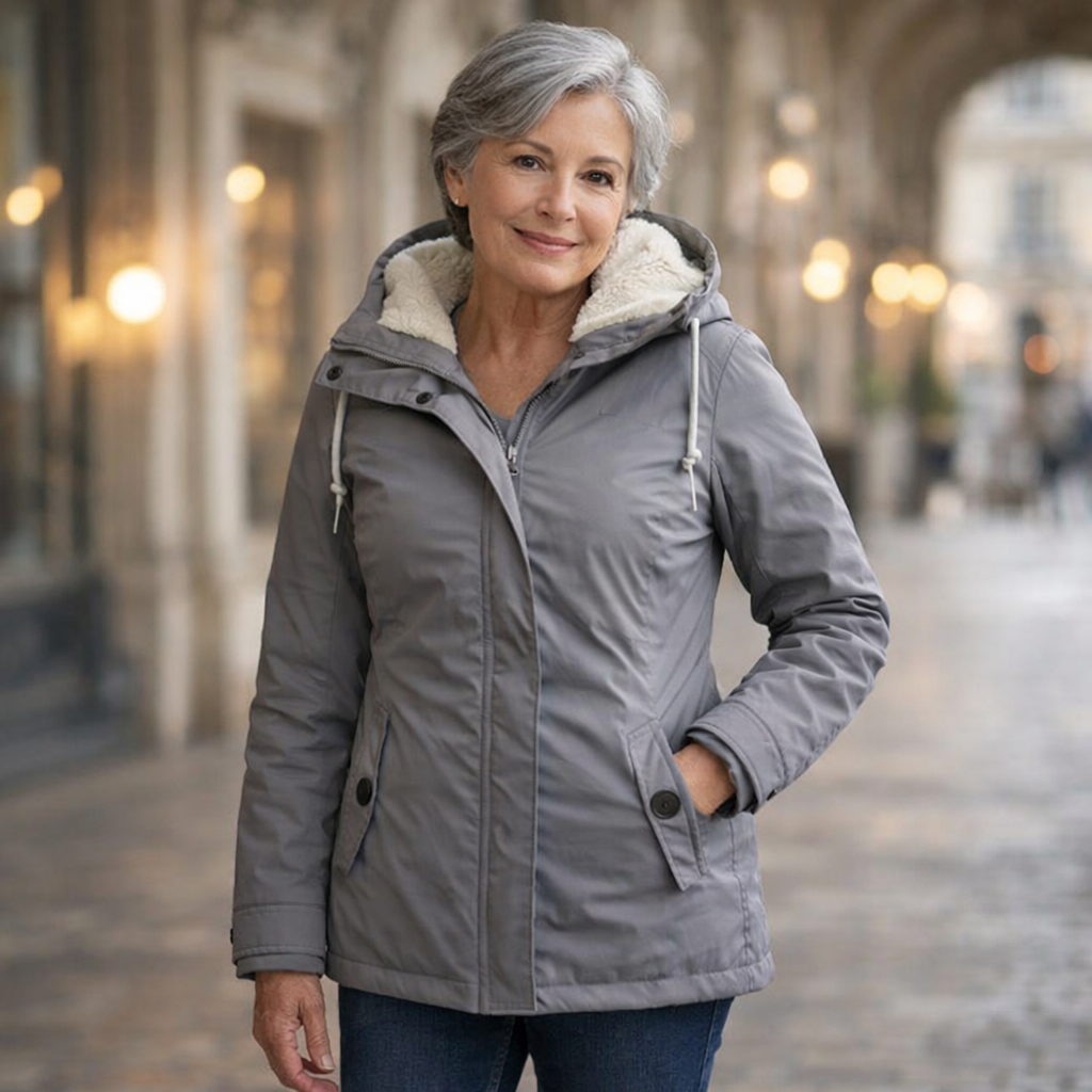 Amélie | Chamarra de invierno impermeable con capucha