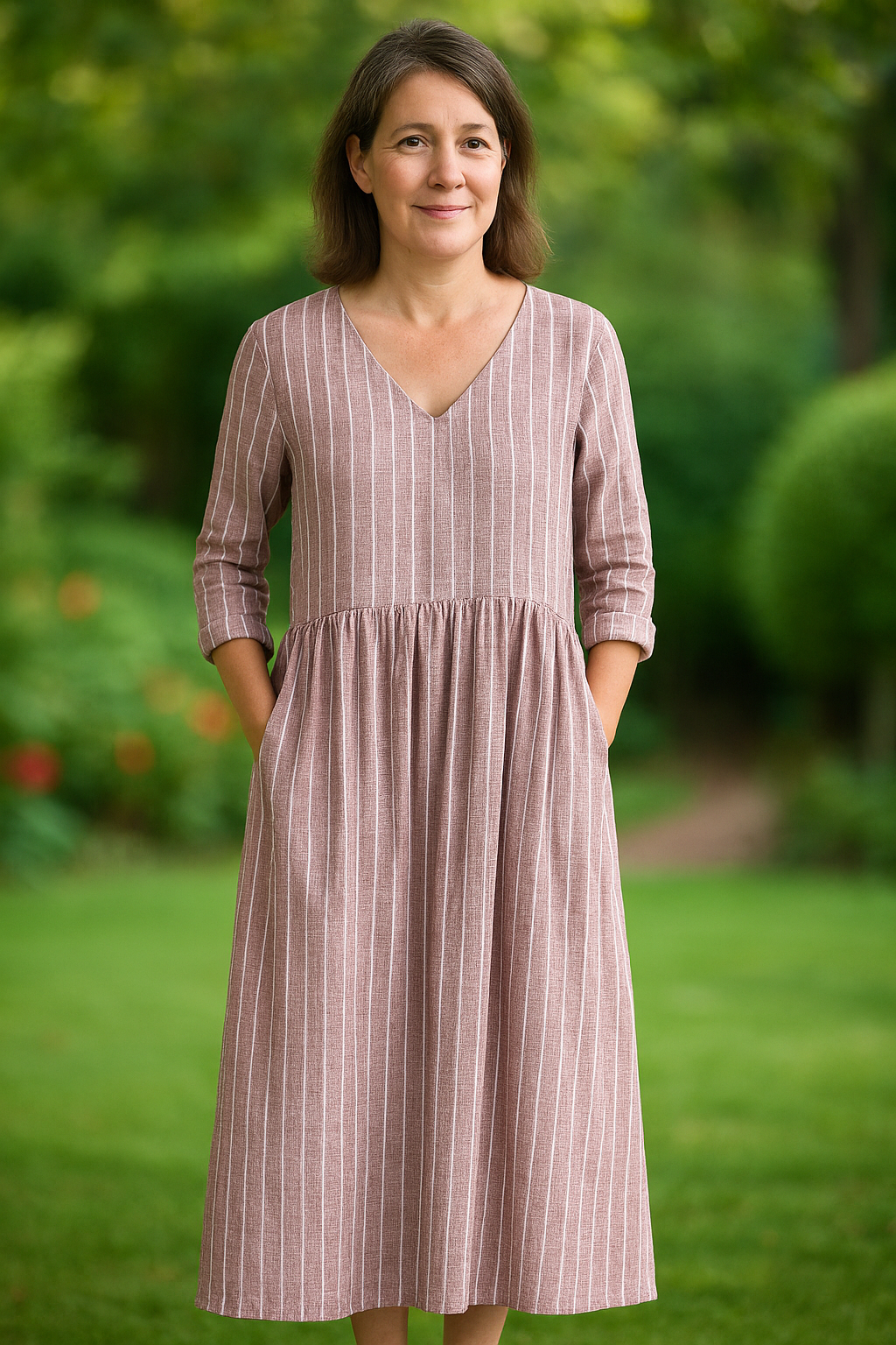 Dabria | Vestido a Rayas Clásico y Casual