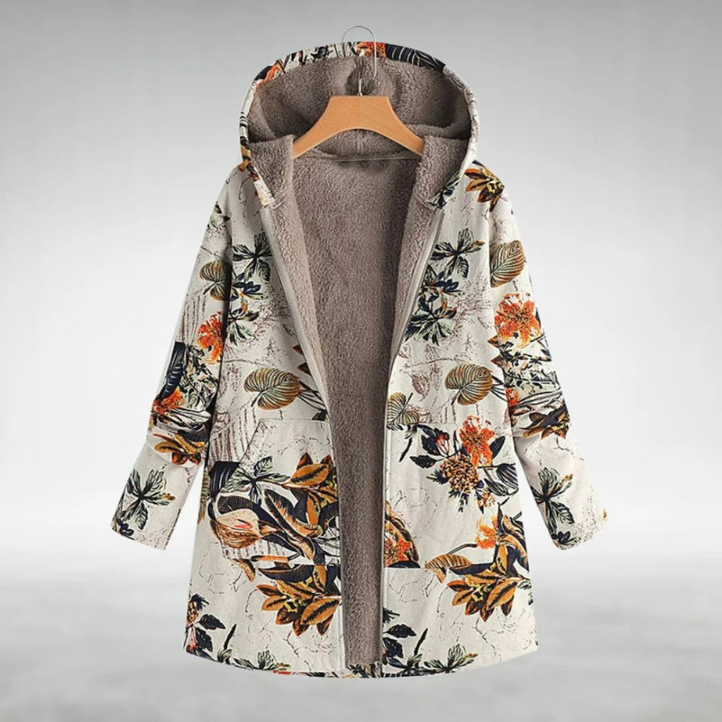 Florleece | Chamarra de polar floral elegante