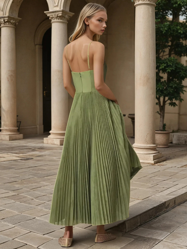 Zoe | Vestido de Noche Elegante sin Mangas con Espalda Descubierta