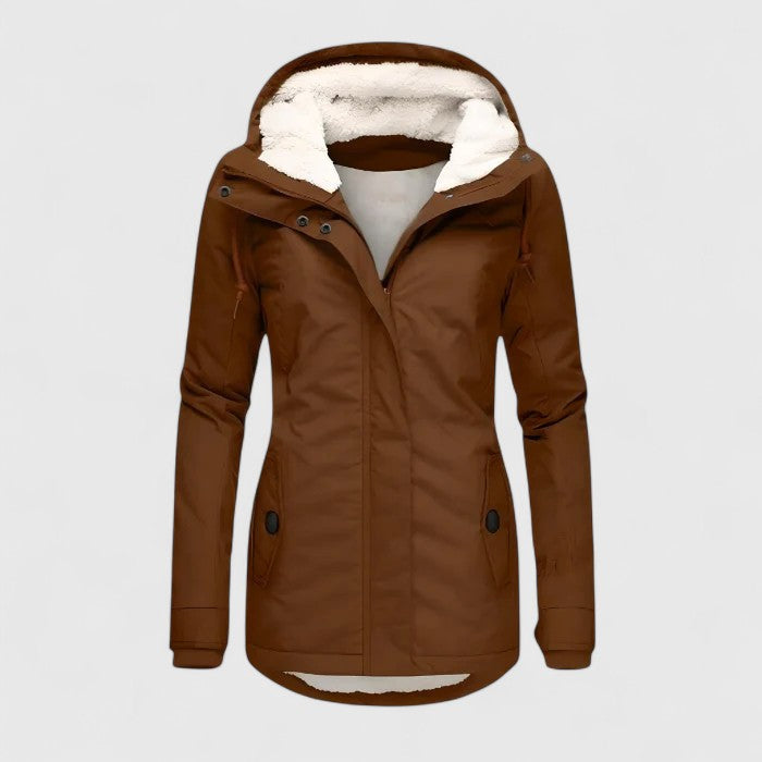 Amélie | Chamarra de invierno impermeable con capucha