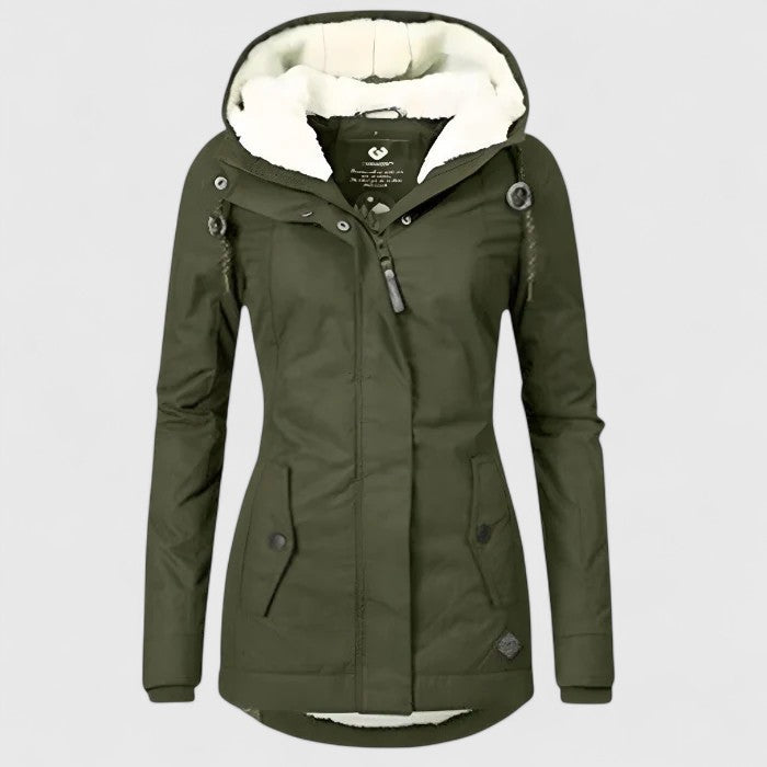 Amélie | Chamarra de invierno impermeable con capucha